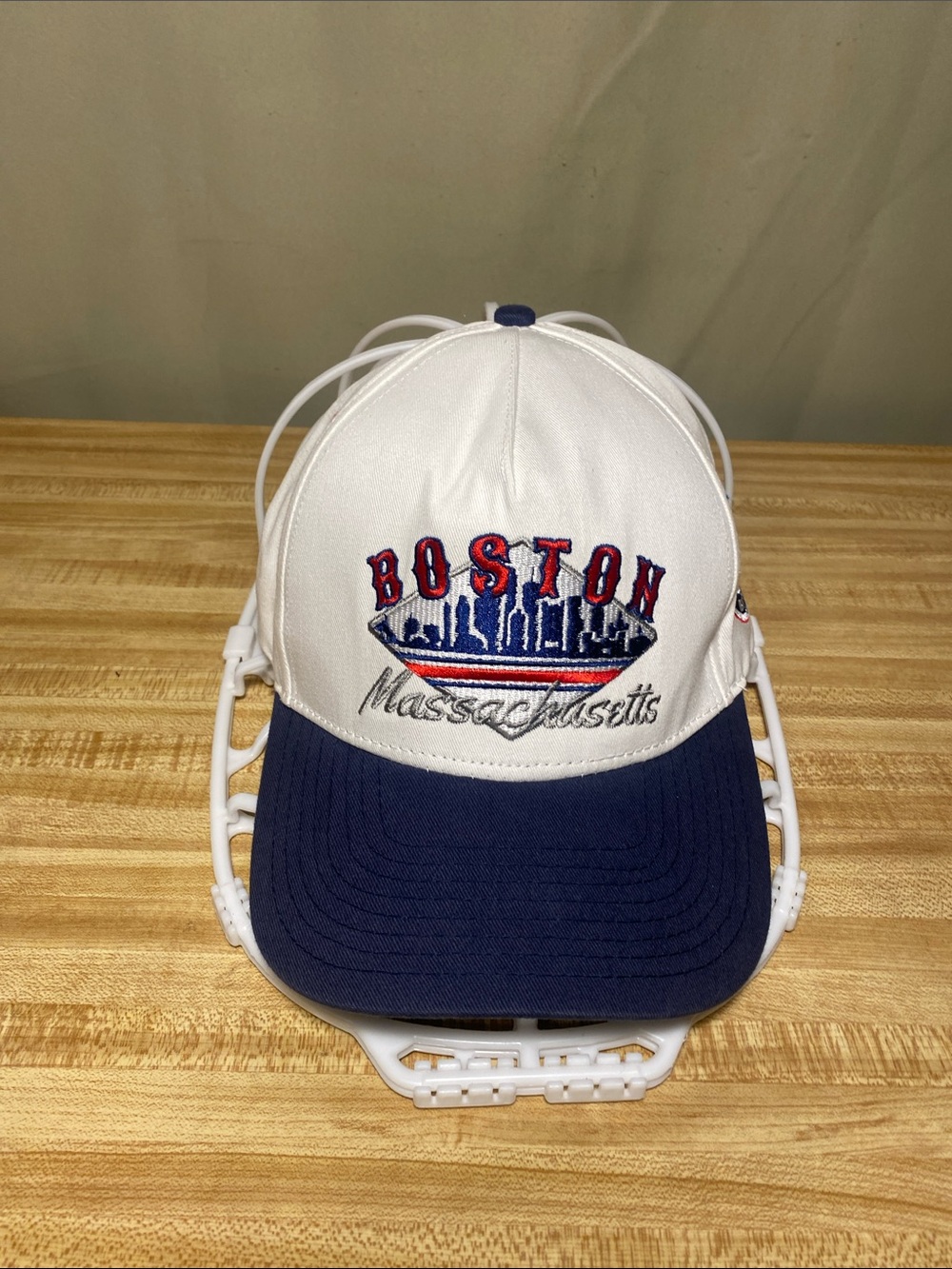 Vintage Boston Massachusetts Beantown Retro Skyline The Fenway SnapBack Hat O/S